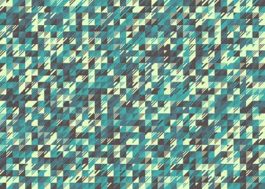 Soyut Geometrik Desen üretken hesaplama sanatı çizimi