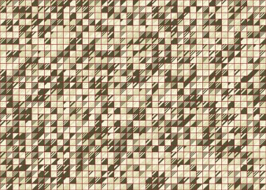 Soyut Geometrik Desen üretken hesaplama sanatı çizimi