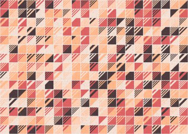 Soyut Geometrik Desen üretken hesaplama sanatı çizimi