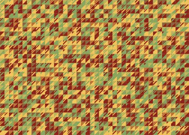 Soyut Geometrik Desen üretken hesaplama sanatı çizimi