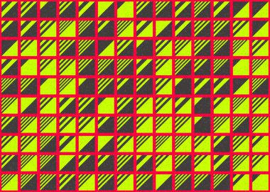 Soyut Geometrik Desen üretken hesaplama sanatı çizimi