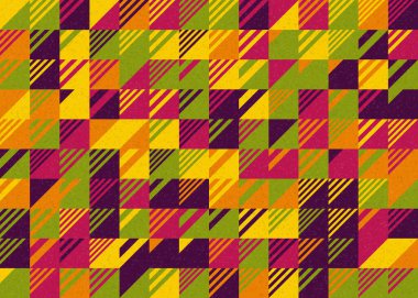 Soyut Geometrik Desen üretken hesaplama sanatı çizimi