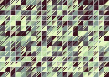 Soyut Geometrik Desen üretken hesaplama sanatı çizimi