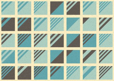 Soyut Geometrik Desen üretken hesaplama sanatı çizimi