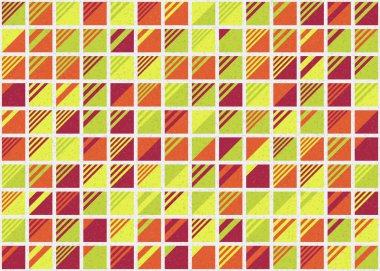 Soyut Geometrik Desen üretken hesaplama sanatı çizimi