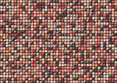 Soyut Geometrik Desen üretken hesaplama sanatı çizimi