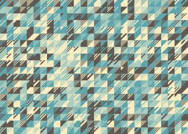 Soyut Geometrik Desen üretken hesaplama sanatı çizimi