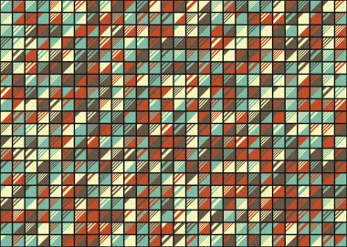 Soyut Geometrik Desen üretken hesaplama sanatı çizimi