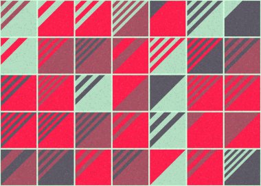 Soyut Geometrik Desen üretken hesaplama sanatı çizimi