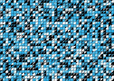 Soyut Geometrik Desen üretken hesaplama sanatı çizimi