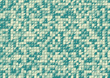 Soyut Geometrik Desen üretken hesaplama sanatı çizimi