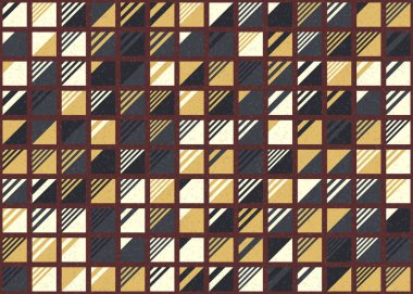 Soyut Geometrik Desen üretken hesaplama sanatı çizimi