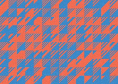 Soyut Geometrik Desen üretken hesaplama sanatı çizimi