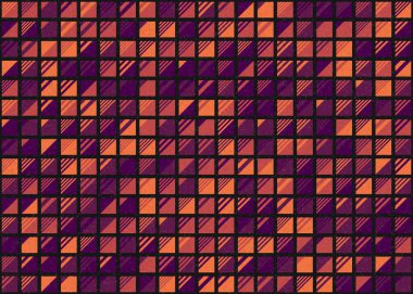 Soyut Geometrik Desen üretken hesaplama sanatı çizimi