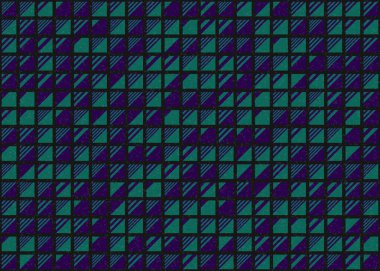 Soyut Geometrik Desen üretken hesaplama sanatı çizimi