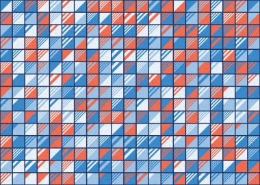 Soyut Geometrik Desen üretken hesaplama sanatı çizimi