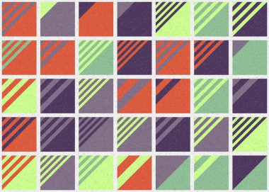 Soyut Geometrik Desen üretken hesaplama sanatı çizimi