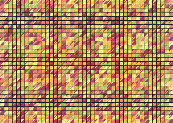 Абстрактная геометрическая иллюстрация генеративного вычислительного искусства