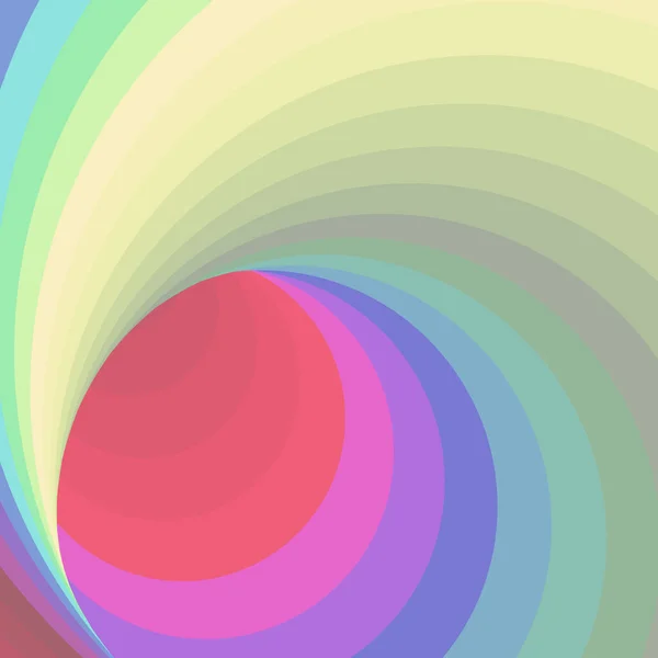 Color Swirl Warmhole Art Background Illustration — Stock Vector