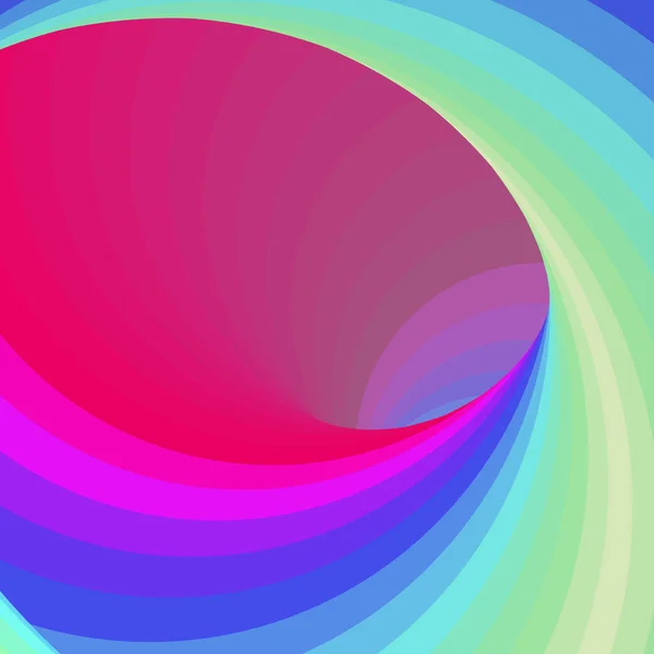 Farbe Swirl Hintergrund Generative Art Illustration Twist — Stockvektor