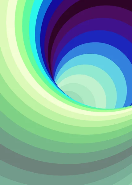 Color Remolino Warmhole Ilustración Fondo Arte — Vector de stock