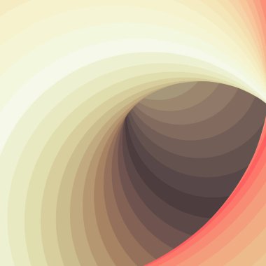 Renkli girdaplı solucan deliği, dijital sanat