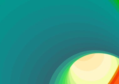 Renkli girdaplı solucan deliği, dijital sanat