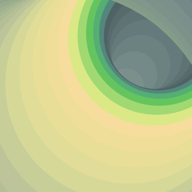 Renkli girdaplı solucan deliği, dijital sanat