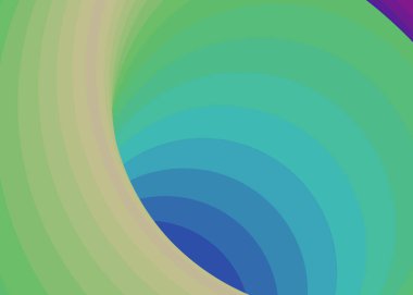 Renkli girdaplı solucan deliği, dijital sanat