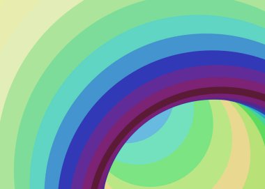 Renkli girdap solucan deliği girdabı bükülmesi, üretken sanat vektörü çizimi