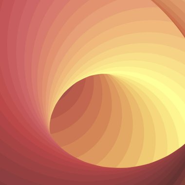 Renkli girdaplı solucan deliği, dijital sanat