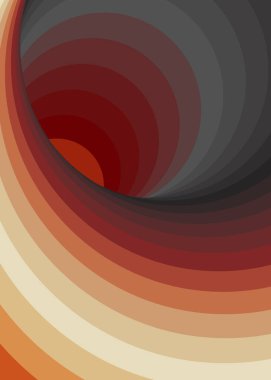 Renkli girdaplı solucan deliği, dijital sanat