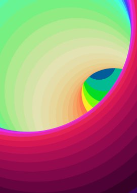 Renk Girdabı, Sanat arkaplan illüstrasyonu