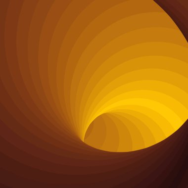 Renkli girdap solucan deliği girdabı bükülmesi, üretken sanat vektörü çizimi