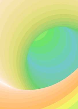 Renkli girdap solucan deliği girdabı bükülmesi, üretken sanat vektörü çizimi