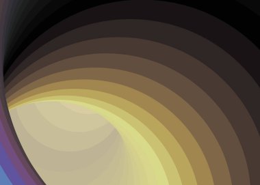 Renkli girdap solucan deliği girdabı bükülmesi, üretken sanat vektörü çizimi