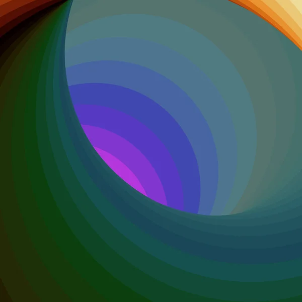 Colore Vortice Wormhole Arte Digitale — Vettoriale Stock