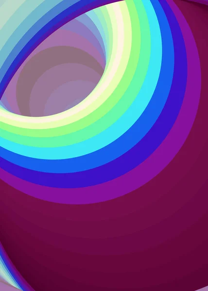 Color Swirl Generative Art Background Illustration — Stock Vector