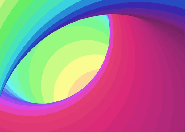 Trou Ver Tourbillon Couleur Art Numérique — Image vectorielle