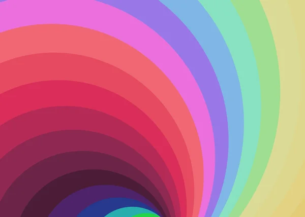 Farbe Swirl Hintergrund Generative Art Illustration Twist — Stockvektor