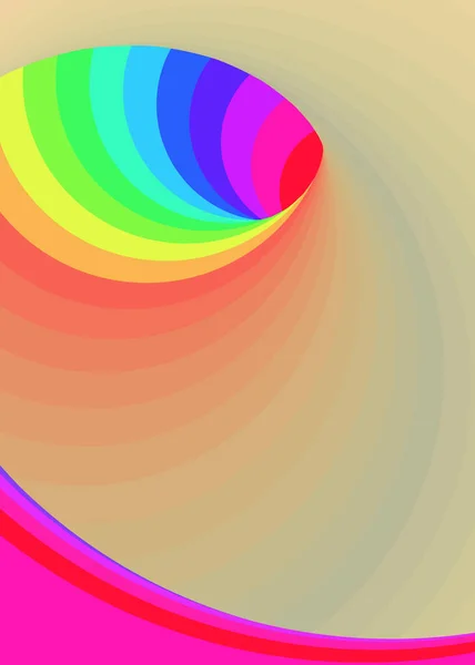 Χρώμα Δίνη Σκουληκότρυπα Ψηφιακή Τέχνη — Διανυσματικό Αρχείο