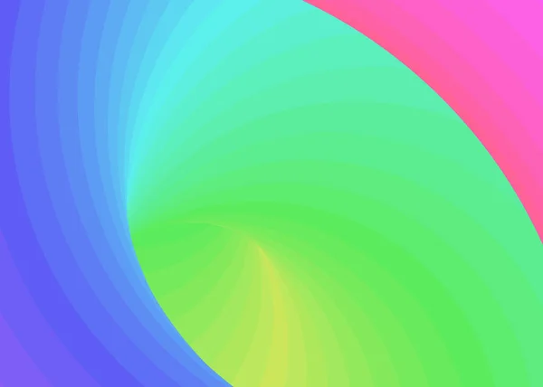 Farbe Swirl Hintergrund Generative Art Illustration Twist — Stockvektor