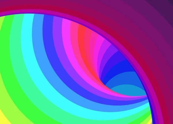 Farbe Swirl Hintergrund Generative Art Illustration Twist — Stockvektor