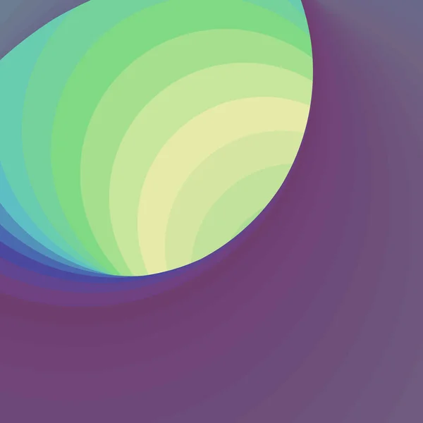 Kleur Werveling Generative Art Achtergrond Illustratie — Stockvector