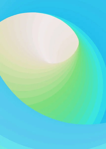 Colore Vortice Wormhole Arte Digitale — Vettoriale Stock