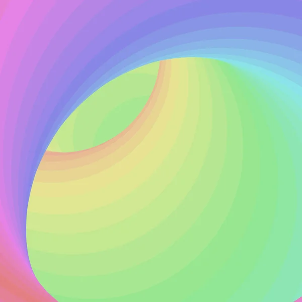 Farbe Swirl Hintergrund Generative Art Illustration Twist — Stockvektor