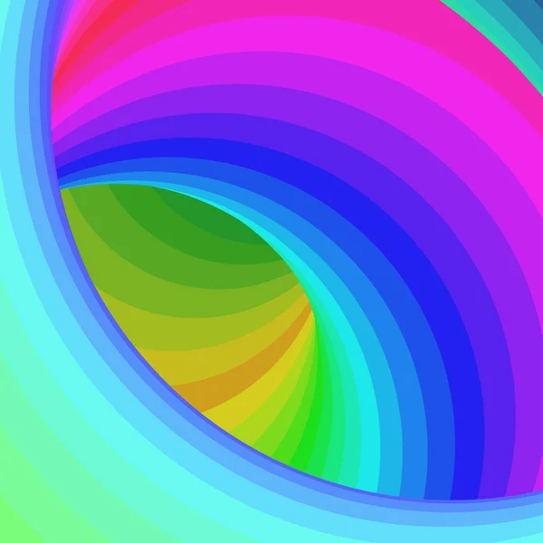 Farbe Swirl Kunst Hintergrund Illustration — Stockvektor