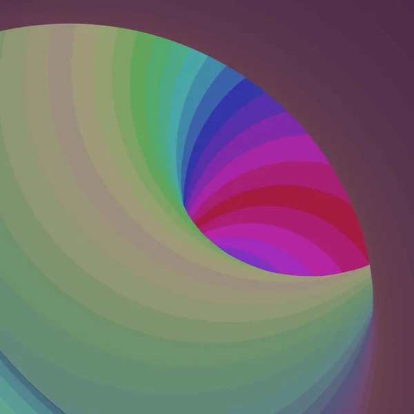 Kleur Werveling Warm Gat Vortex Twist Generative Art Achtergrond Illustratie — Stockvector