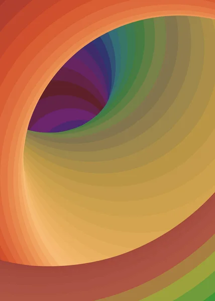 Farbe Swirl Kunst Hintergrund Illustration — Stockvektor