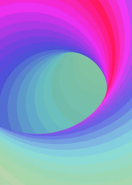 Colore Vortice Warmhole Vortex Twist Generative Art Sfondo Illustrazione — Vettoriale Stock